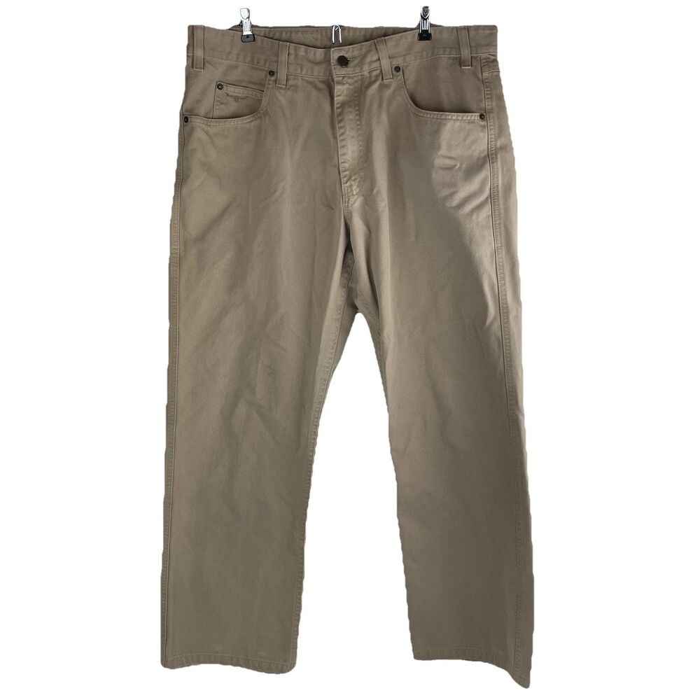 RM Williams Pants Mens 38x29 Tan Khaki Regular Straight Chino Linesman Australia